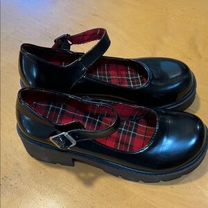 Academic Lolita Shoes Platform Mary Janes Chunky Heel Ankle Strap NWOT